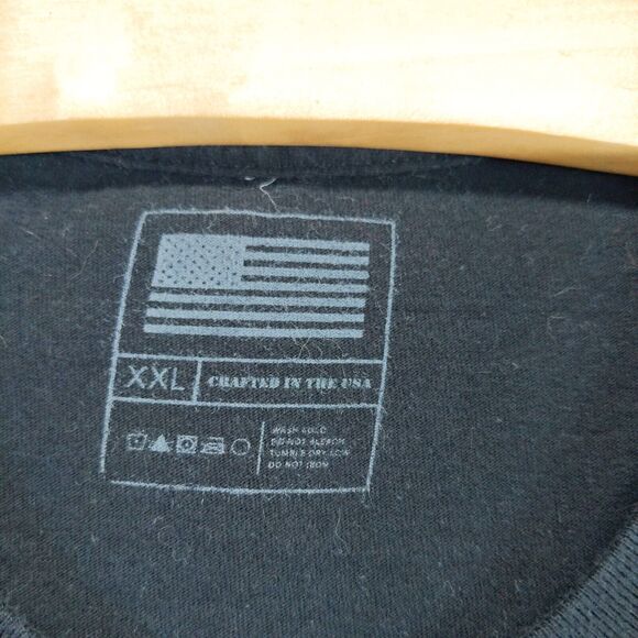 Thin Blue Line T Shirt Womens Size XXL Black Police Support Made in the USA - Picture 12 of 12